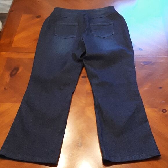 Westbound 8P Short Dark Denim Pull On Jeans - Picture 5 of 9